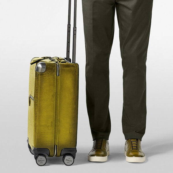 Luxury Eel Leather Trolley Case