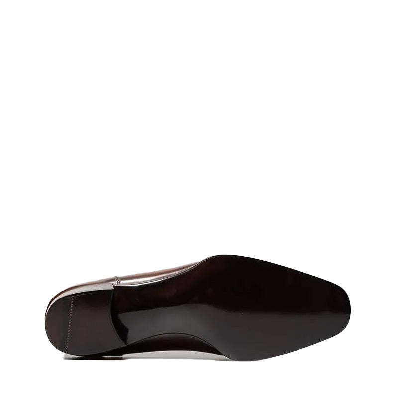 HandPainted Wholecut Split Toe Leather Oxford Shoe