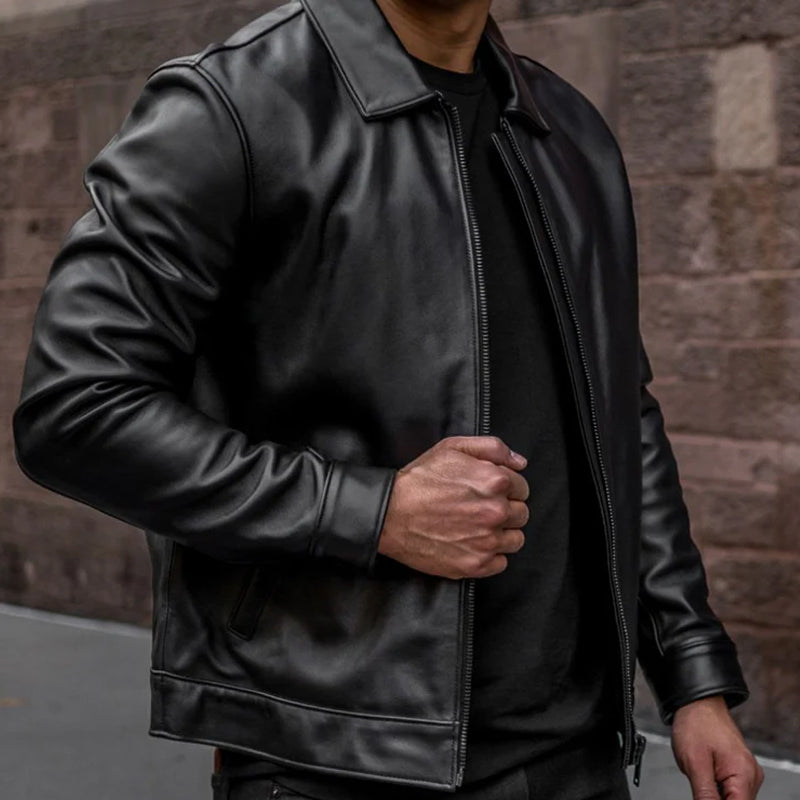 Pelle Keanu Jacket Black Matte