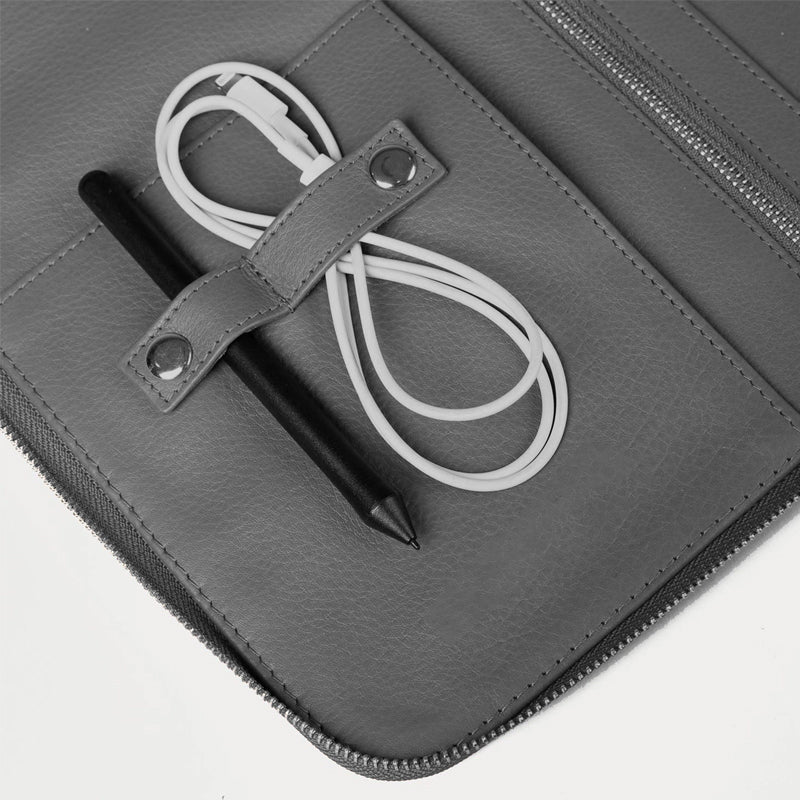 The Eclectic Leather Brown Folio Organizer