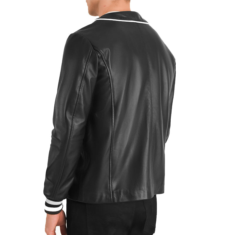 Willis Leather Bomber Jacket For Men