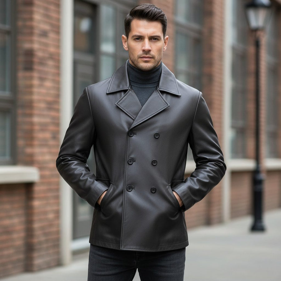 Deleno Leather Blazer