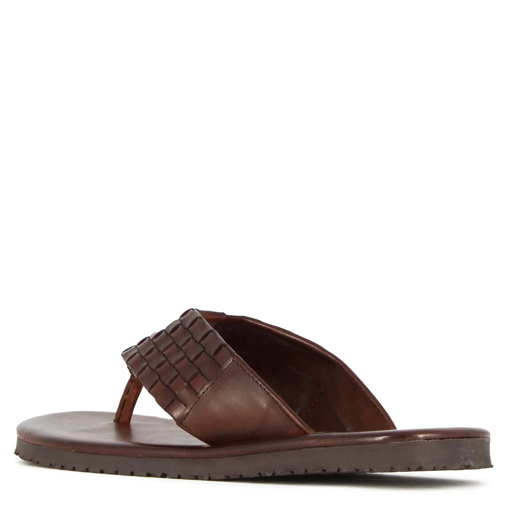 Handmade braided leather Slip on