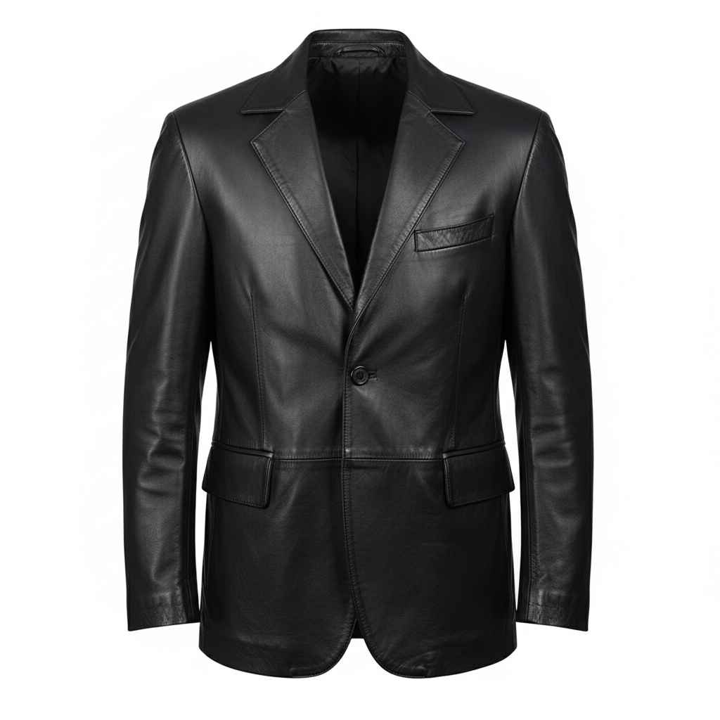 Astaire Leather Blazer