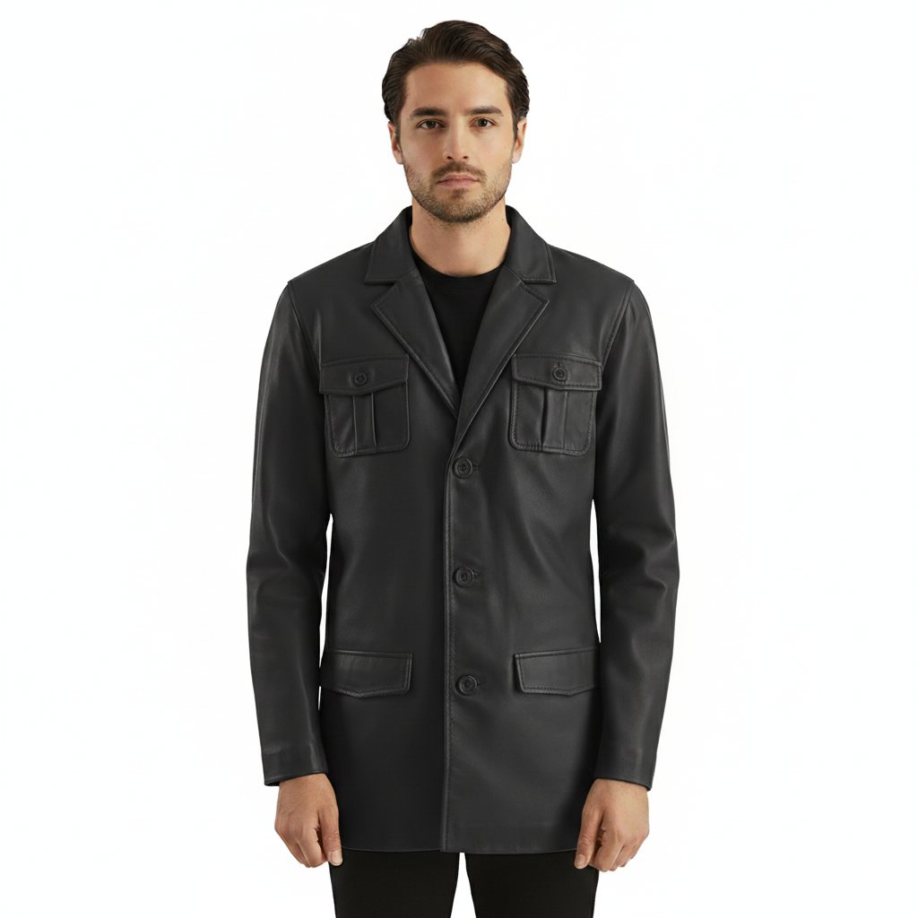 Voxen Leather Blazer