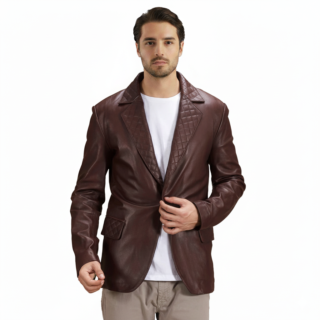 Venare Leather Blazer