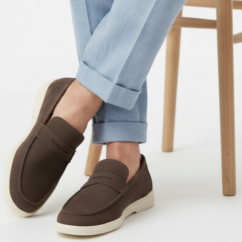 italian Crafted Smooth Balanced Suede Loafer