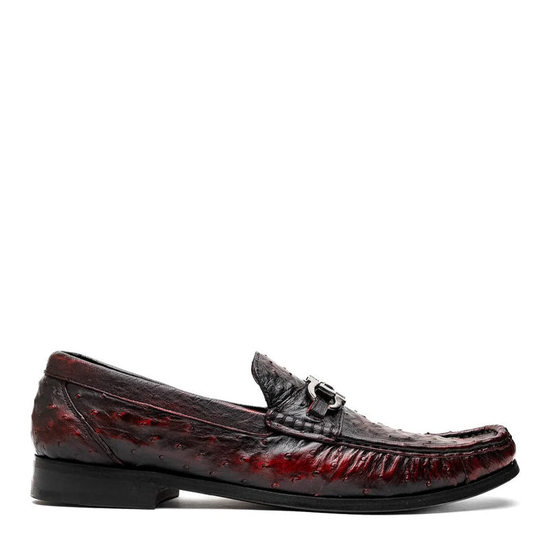 Ostrich Leather Horsebit Loafers