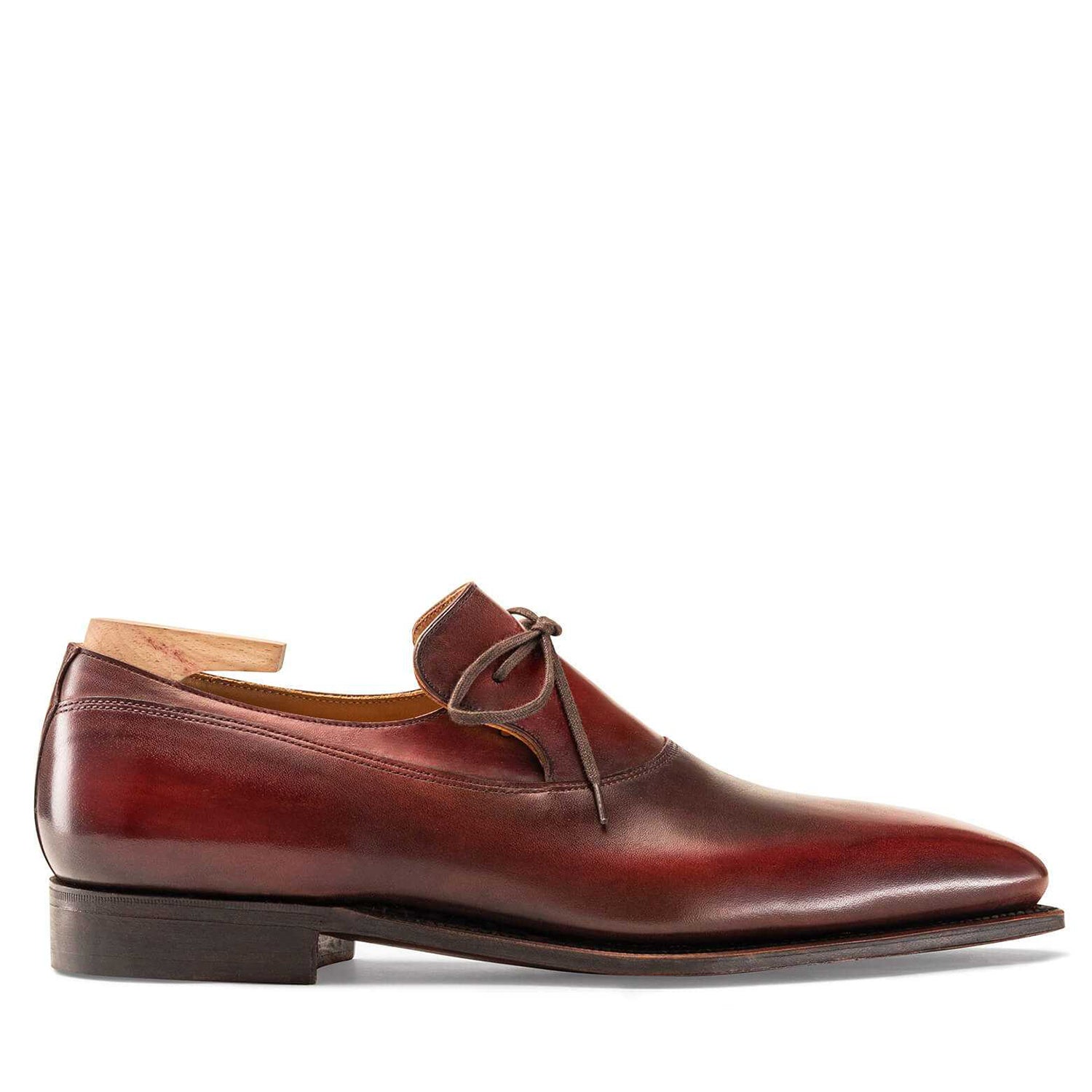 LIE DE VIN MALHER CALF LEATHER