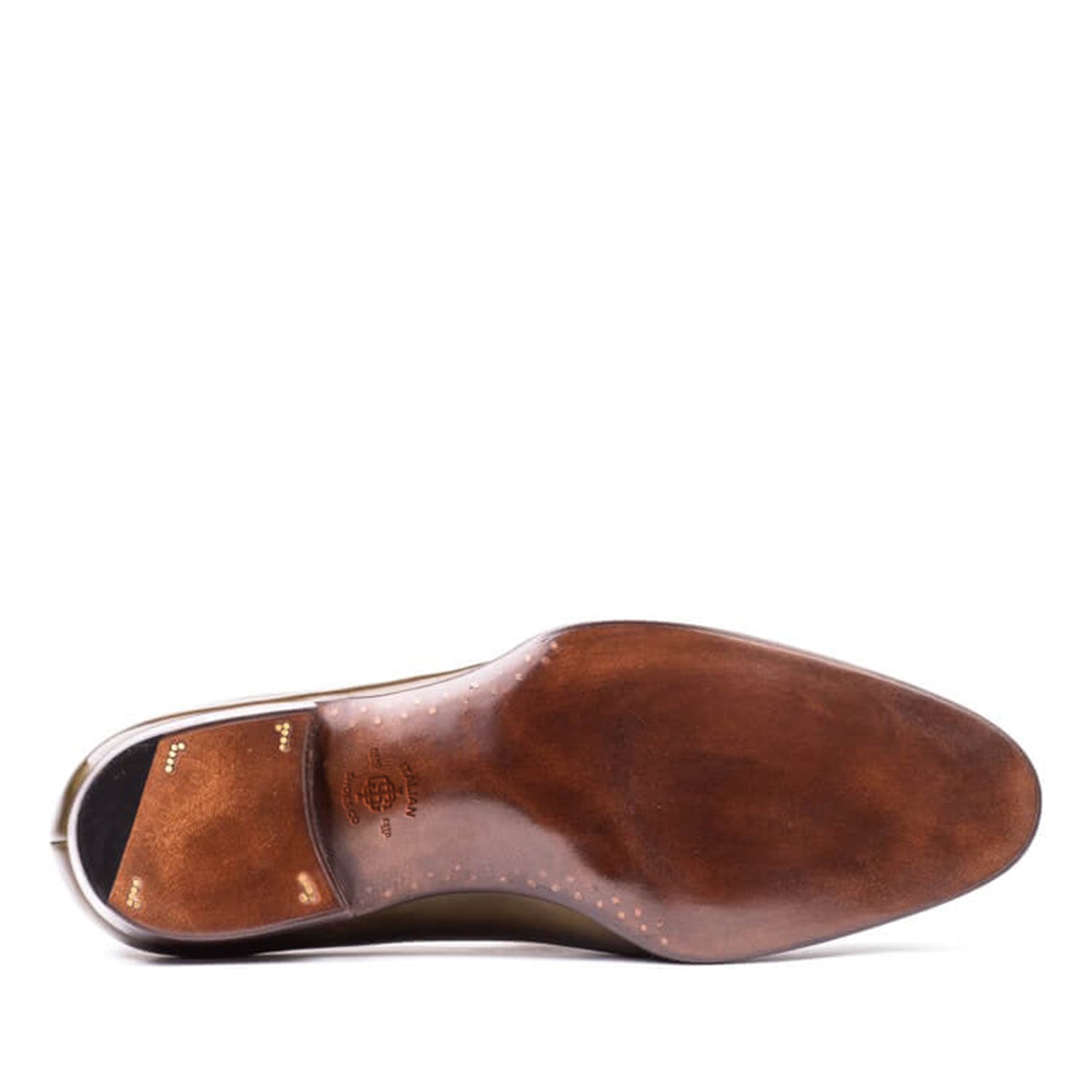 Plain Round-Toe Leather Tassel Loafer