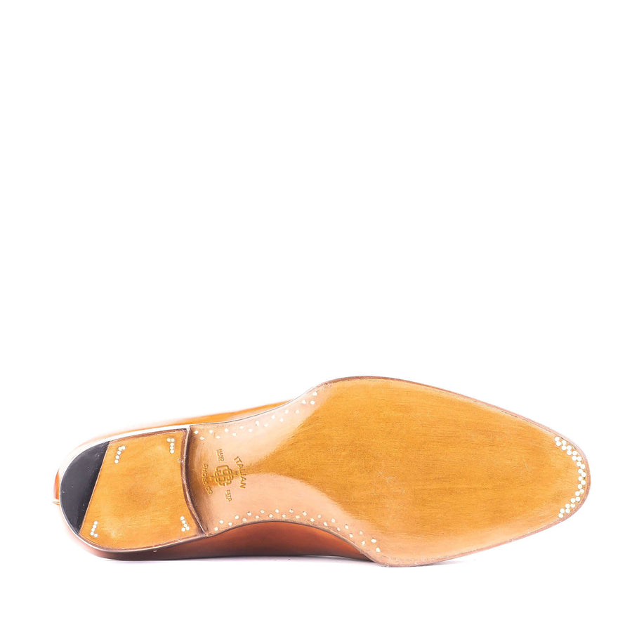 Croco Deep Cut Leather Formal Oxford Shoe