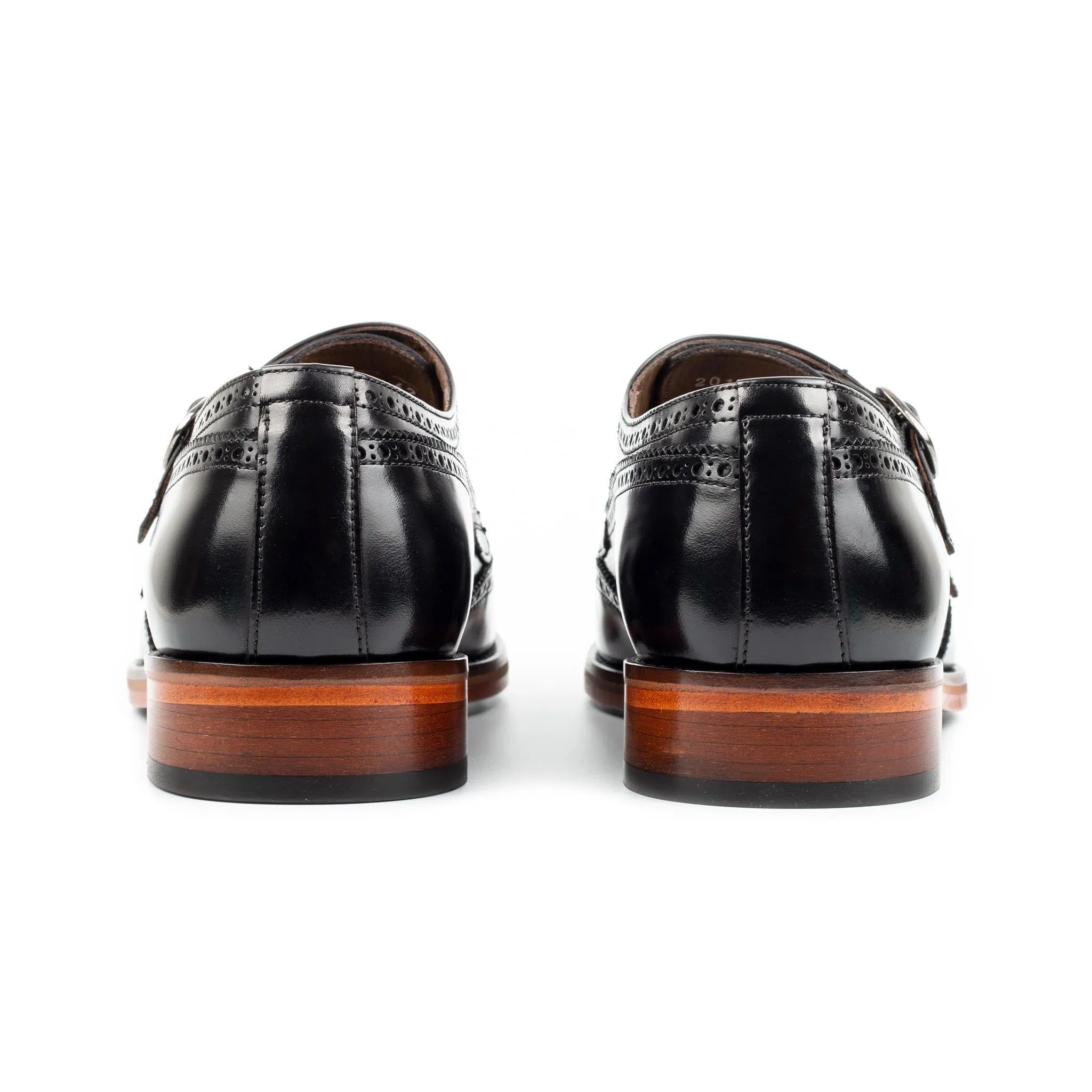 Nera Men's Genuine Leather Double Monkstrap Shoes