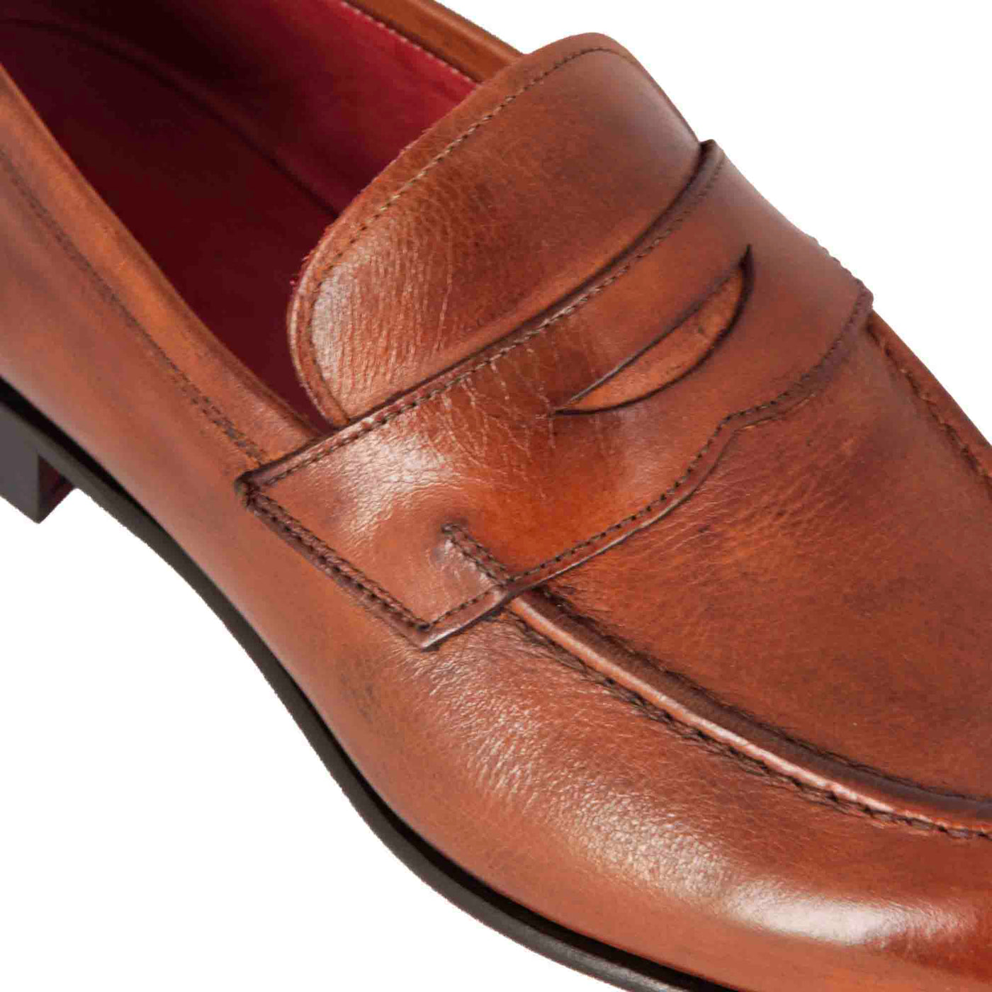 Men's Hand-Painted Leather Penny Loafers
