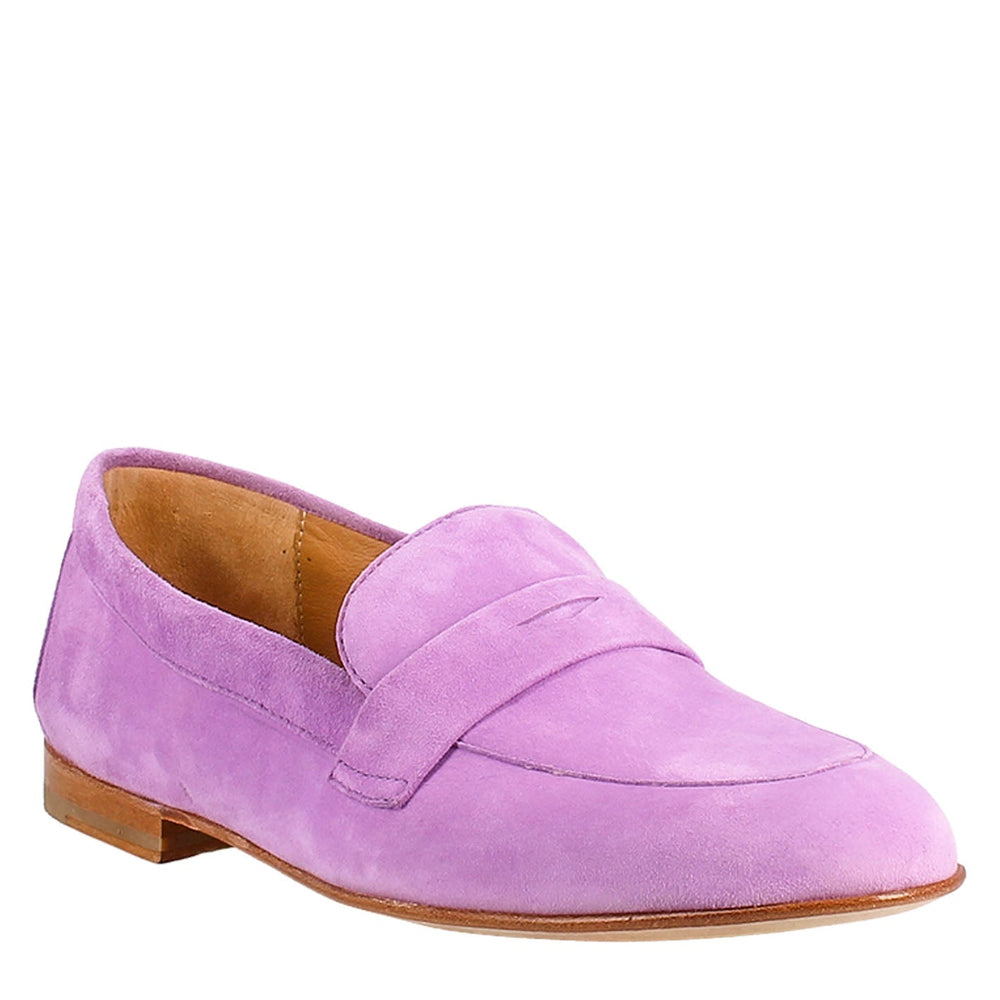Lilac Suede Woman's Moccasin