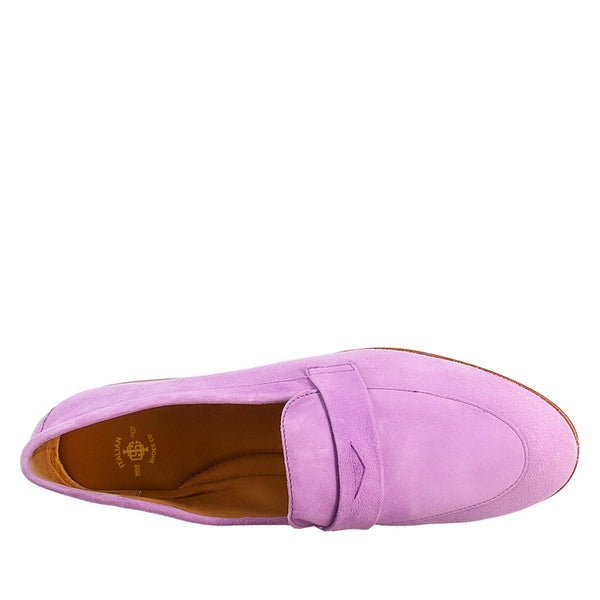 Lilac Suede Woman's Moccasin