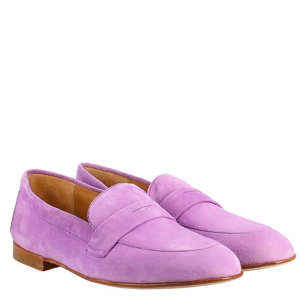 Lilac Suede Woman's Moccasin