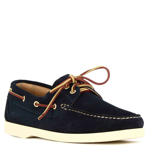 Men's boat moccasin in suede