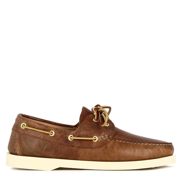 Mariner Crest Classic Leather Boat Shoes