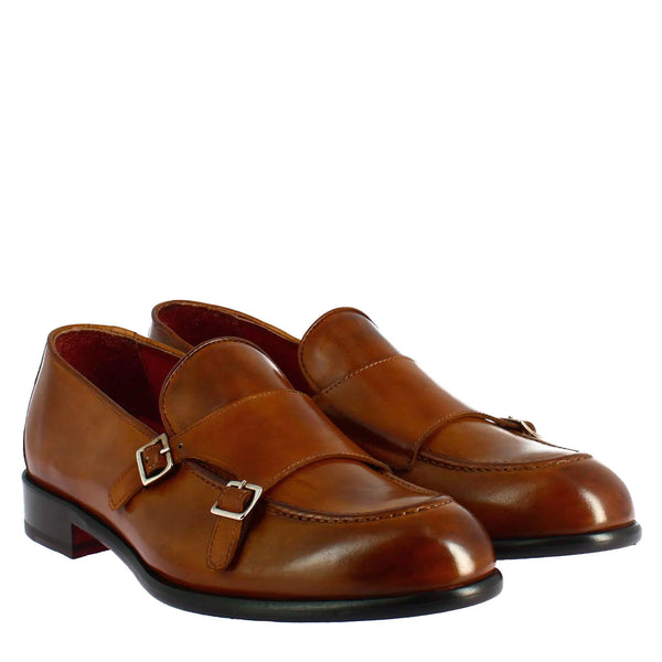 Double buckle moccasin