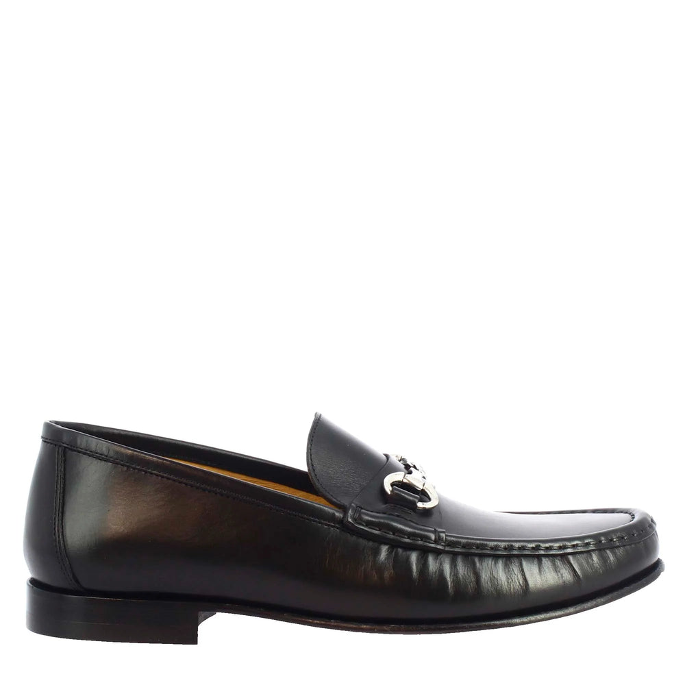 Handmade men's moccasins in calf LEATHER