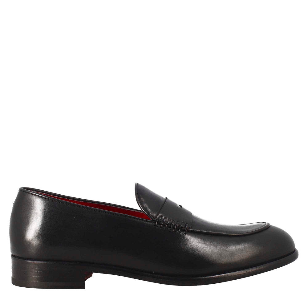 Luxury Slip-on moccasin with Stacked Heel