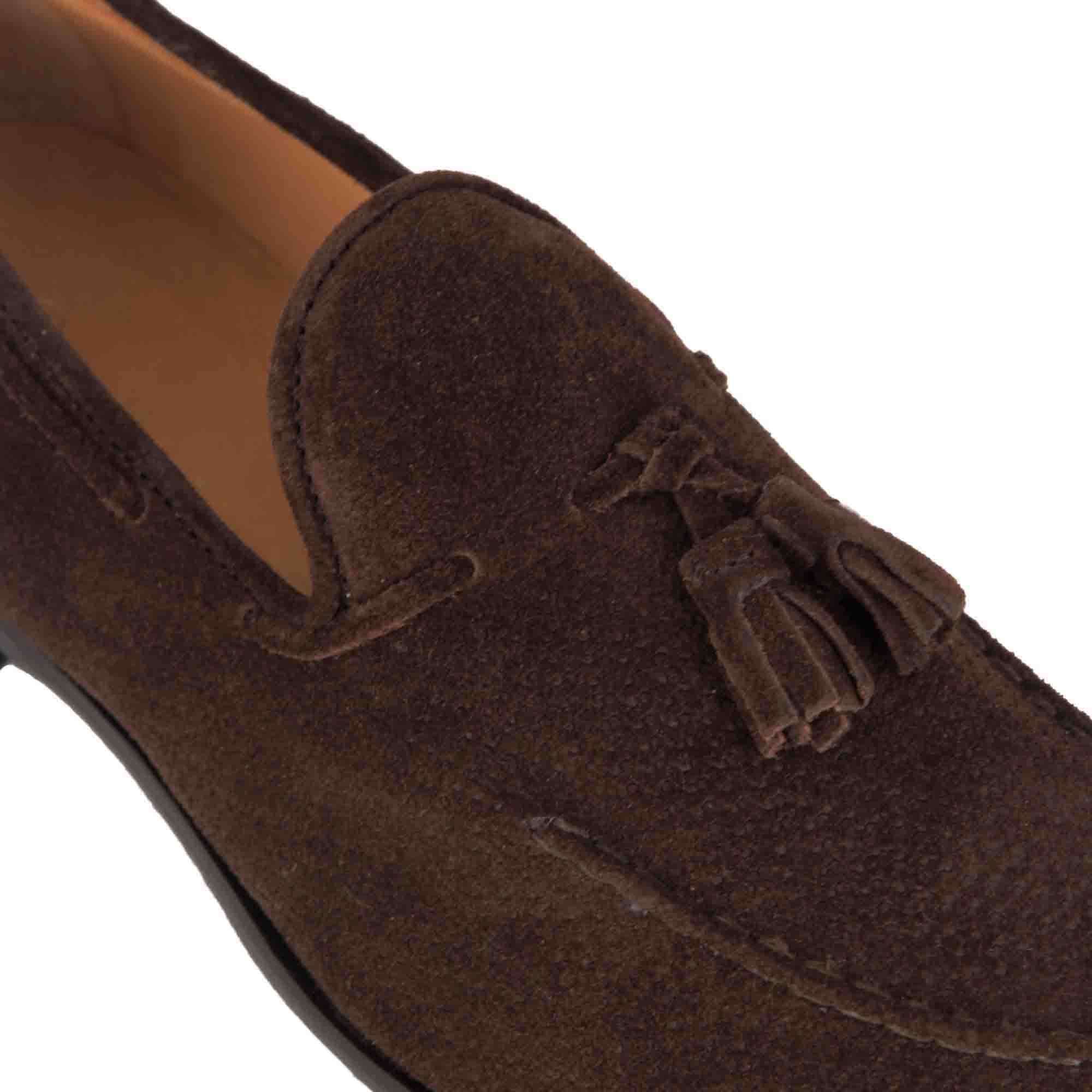 Suede Moccasin with Tassels