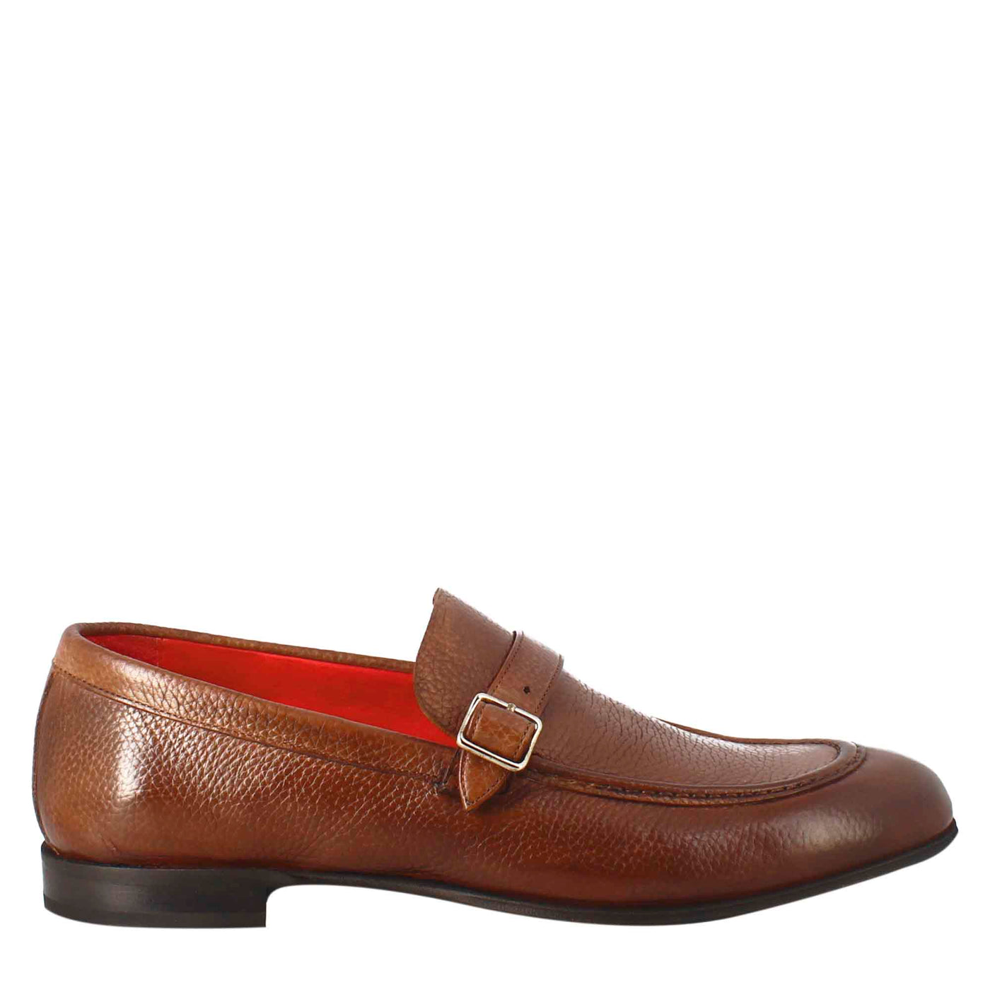 Single Strap Loafer in Full Grain leather