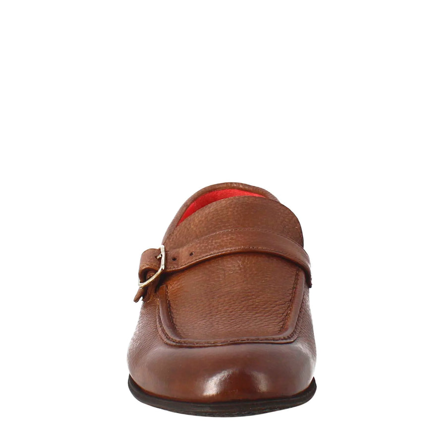 Single Strap Loafer in Full Grain leather