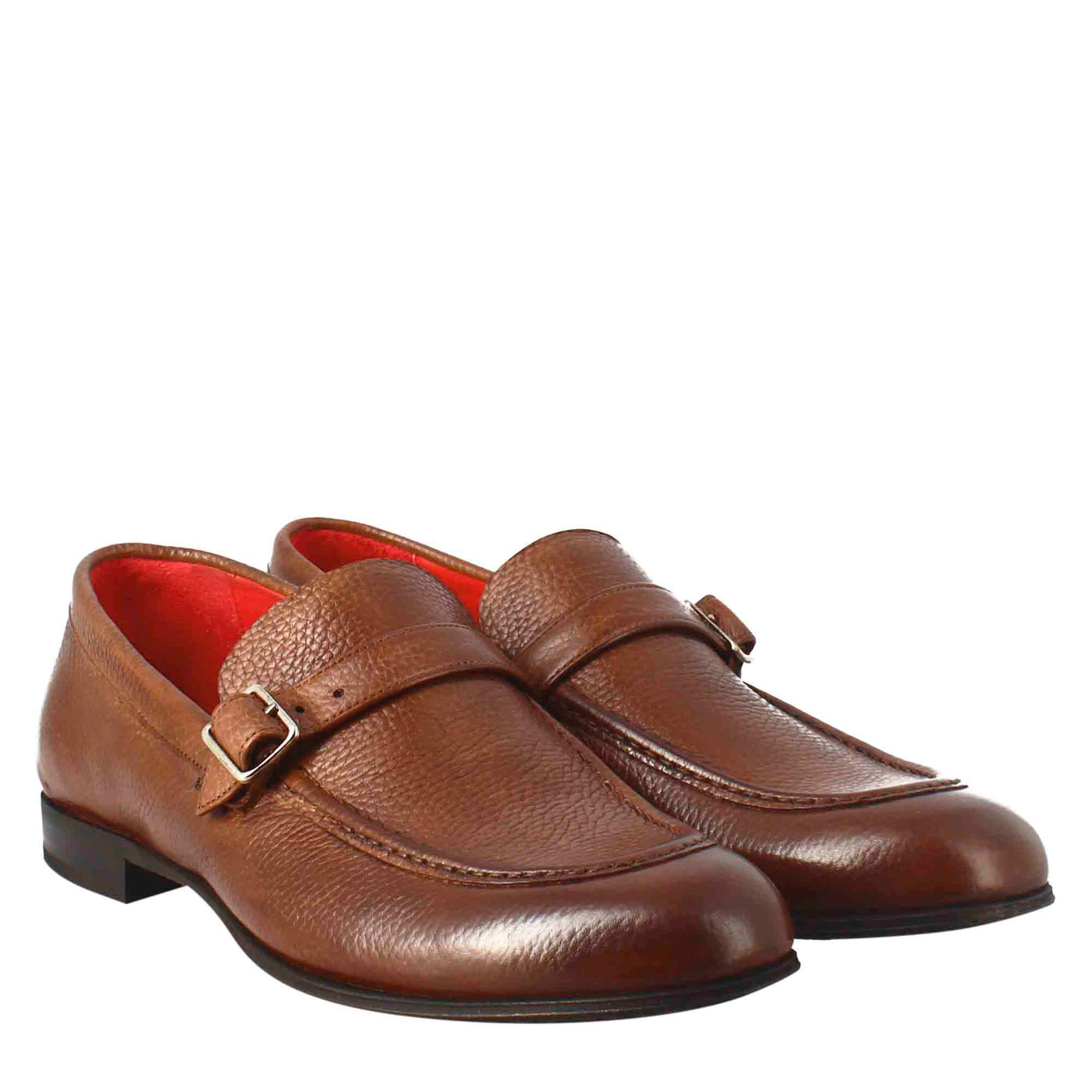 Single Strap Loafer in Full Grain leather