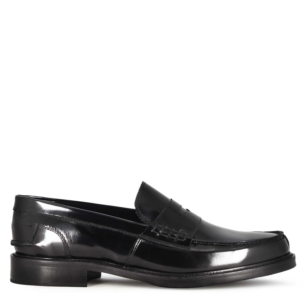 Classic Shiny Leather Moccasin