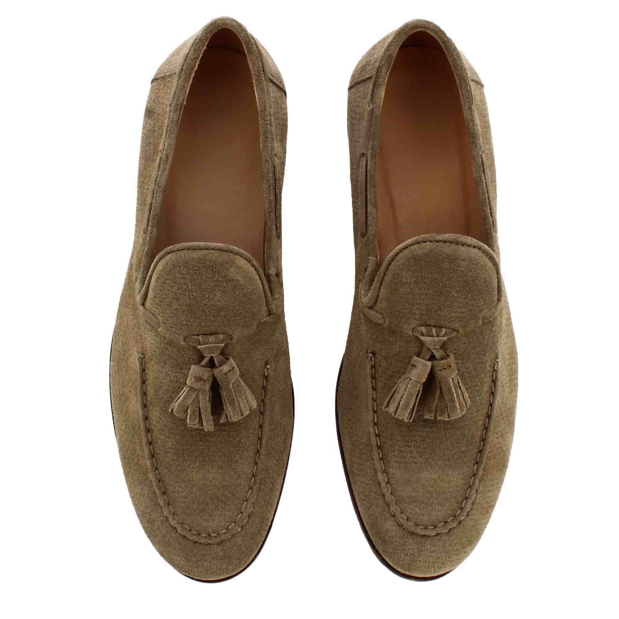 Suede Moccasin with Tassels