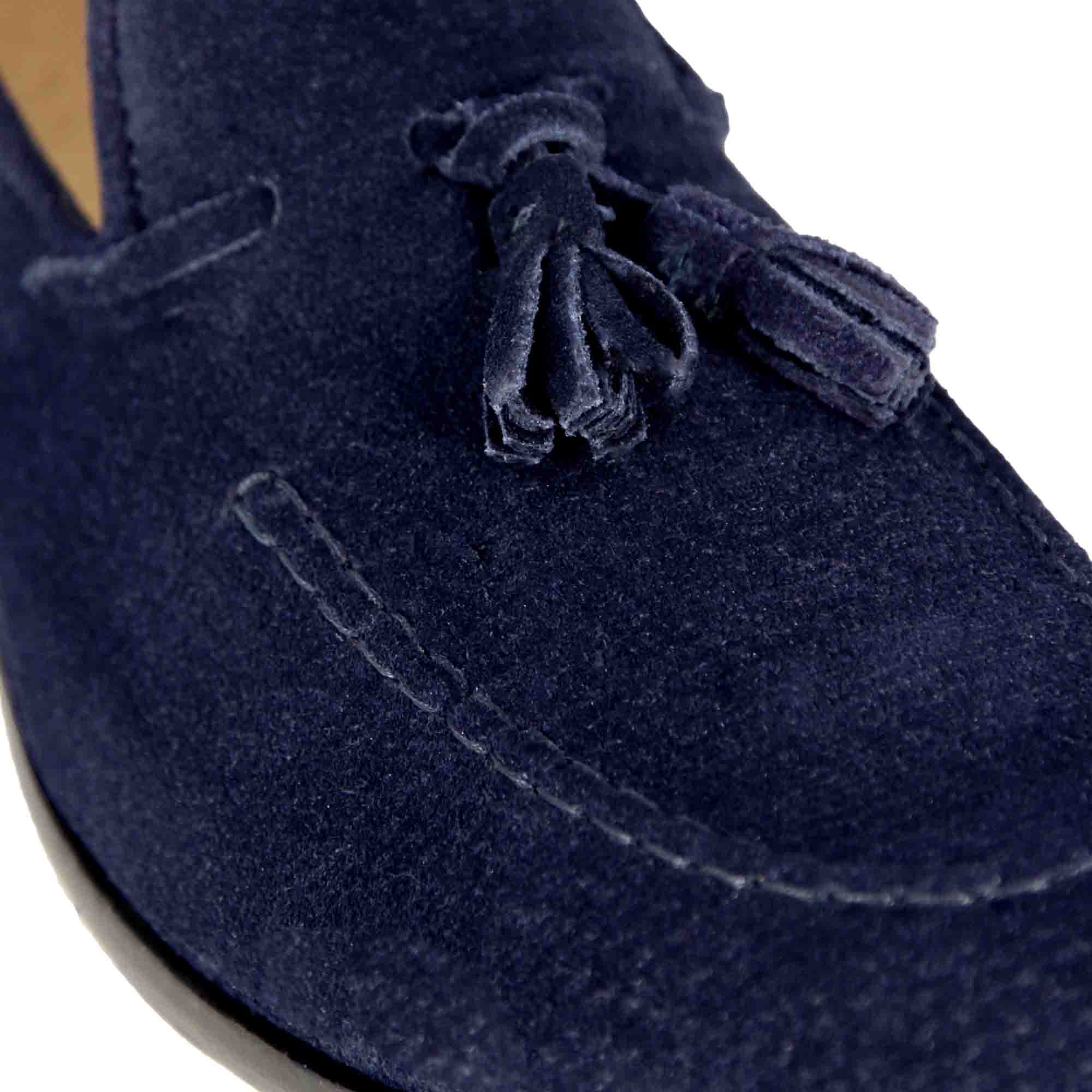 Suede Moccasin with Tassels