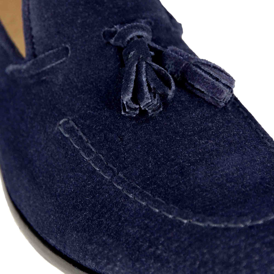 Suede Moccasin with Tassels