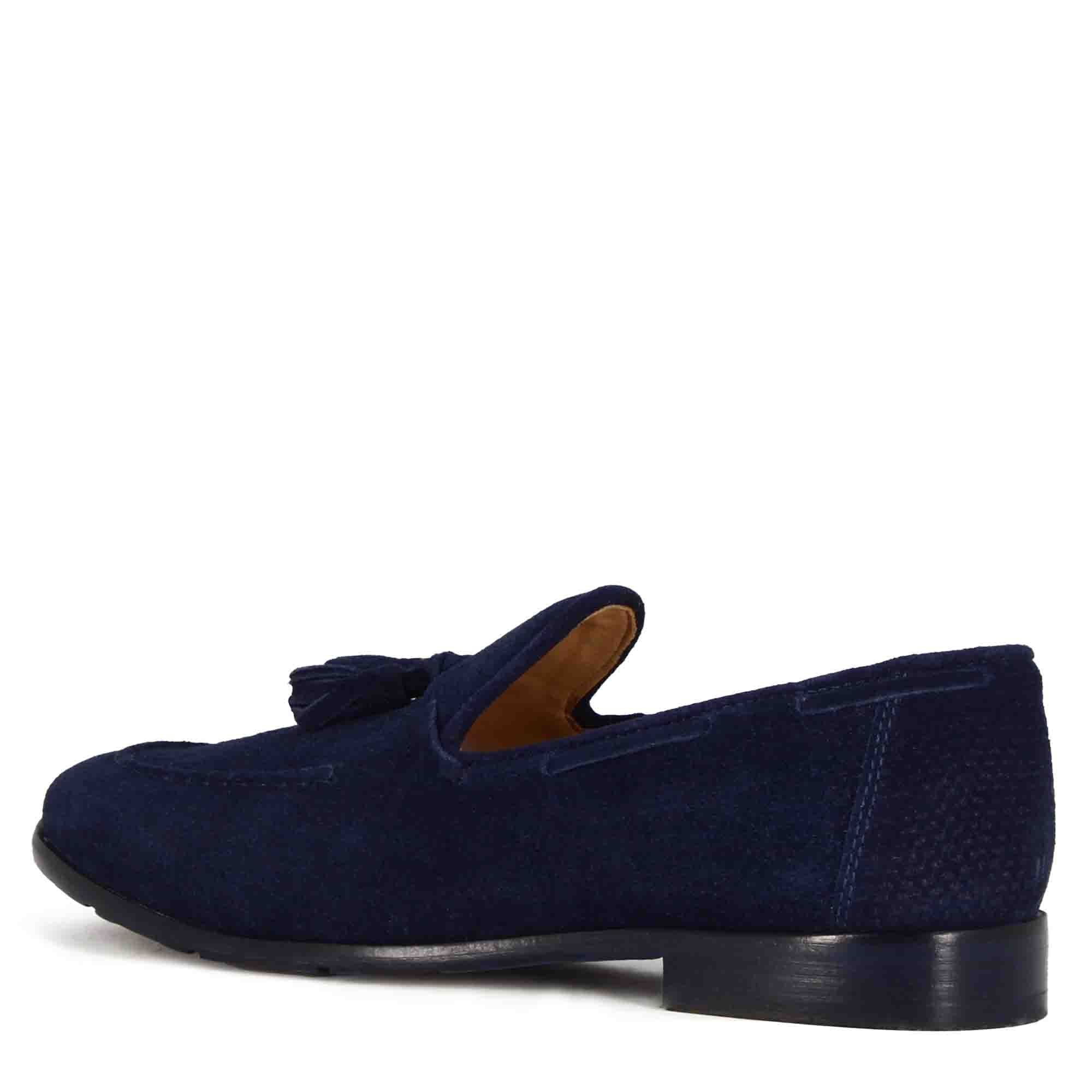 Suede Moccasin with Tassels