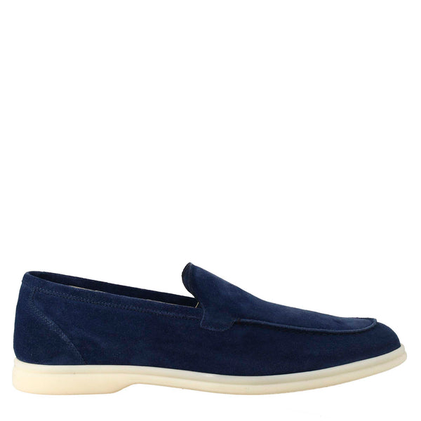 Moccasin in Suede Leather