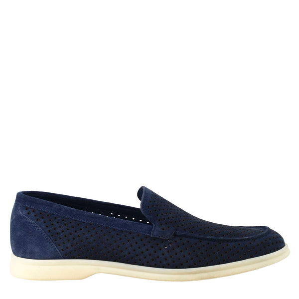 Unlined loafer in suede