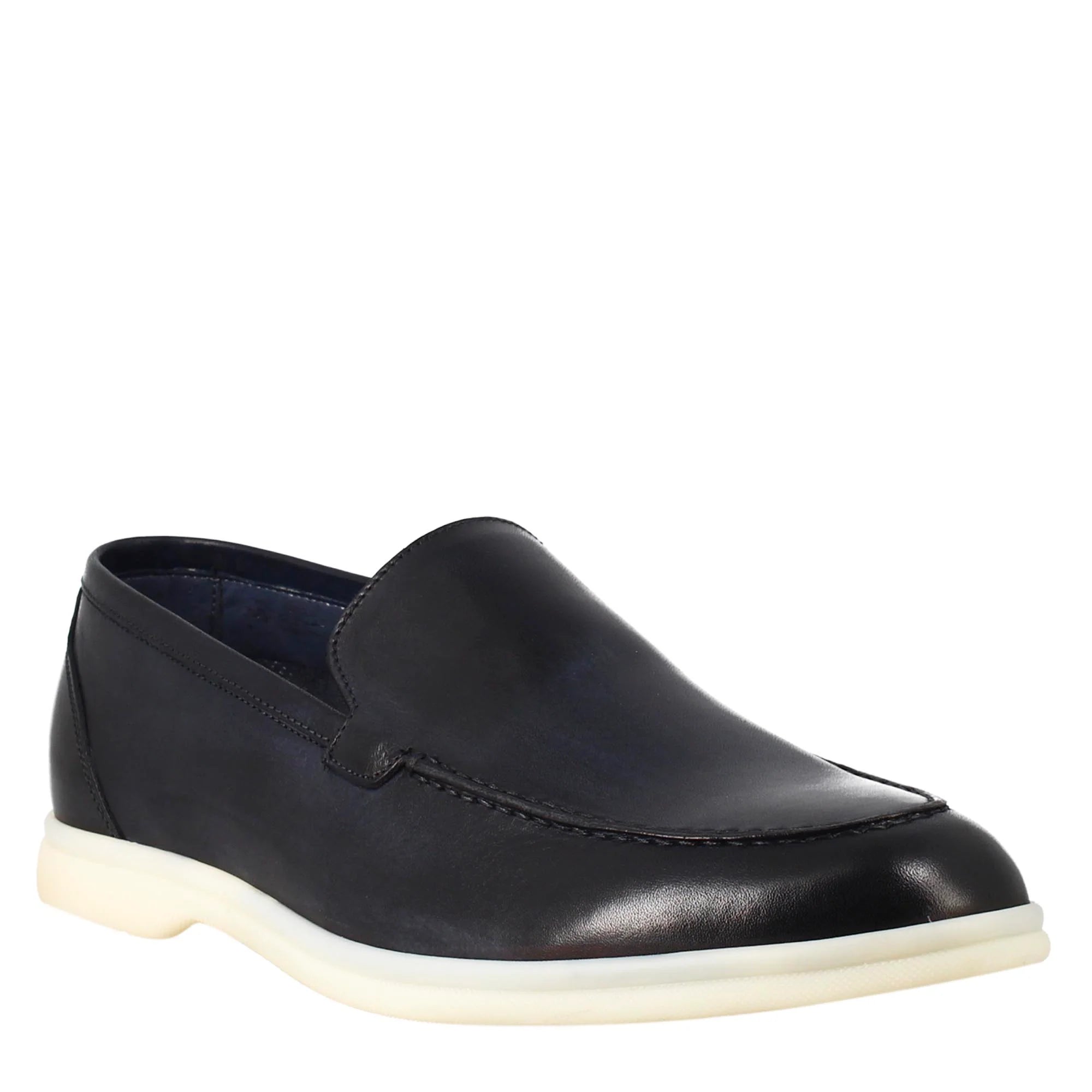 Black Full Grain Leather Loafers