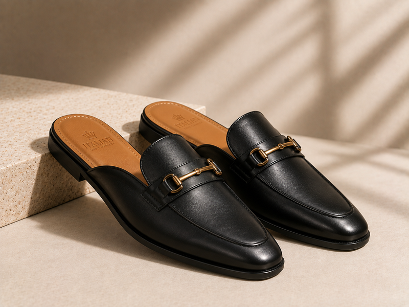 Italian Shoes Company leather mules