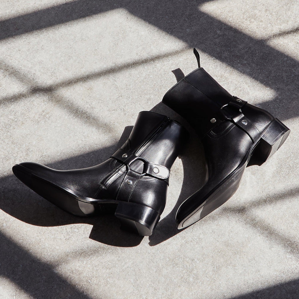 Harness Concealed Zip Boot Leather