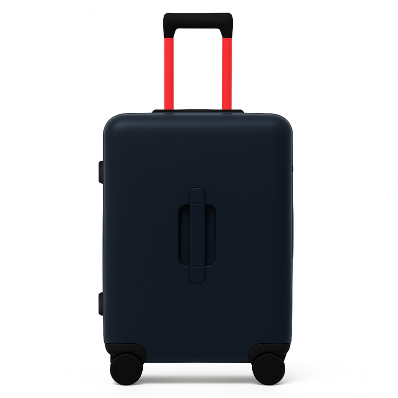 Luxury Wide Blue Trolley Luggage Bag