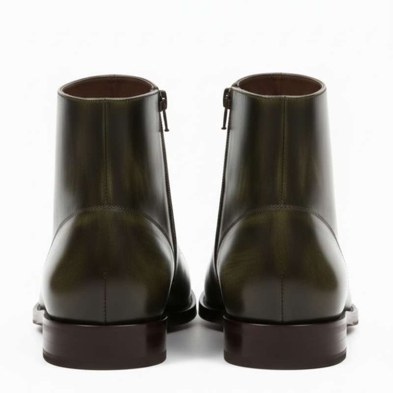 Italian Luxury Gradient Leather Chelsea Boots