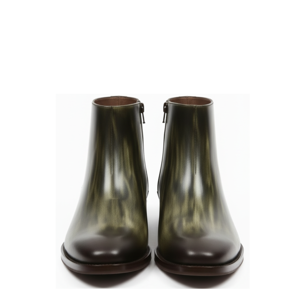 Italian Luxury Gradient Leather Chelsea Boots