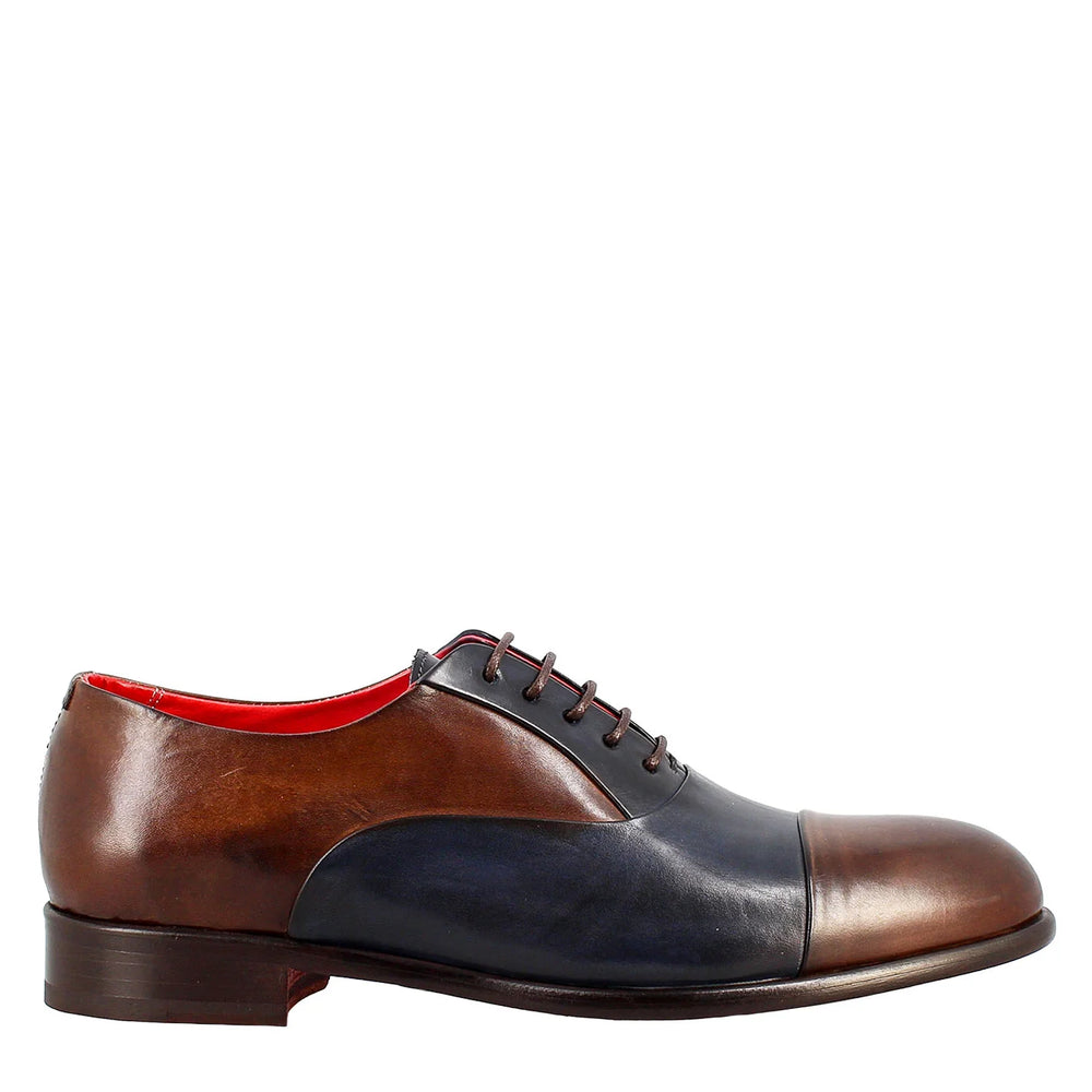 Men Solid Leather Oxford Shoes