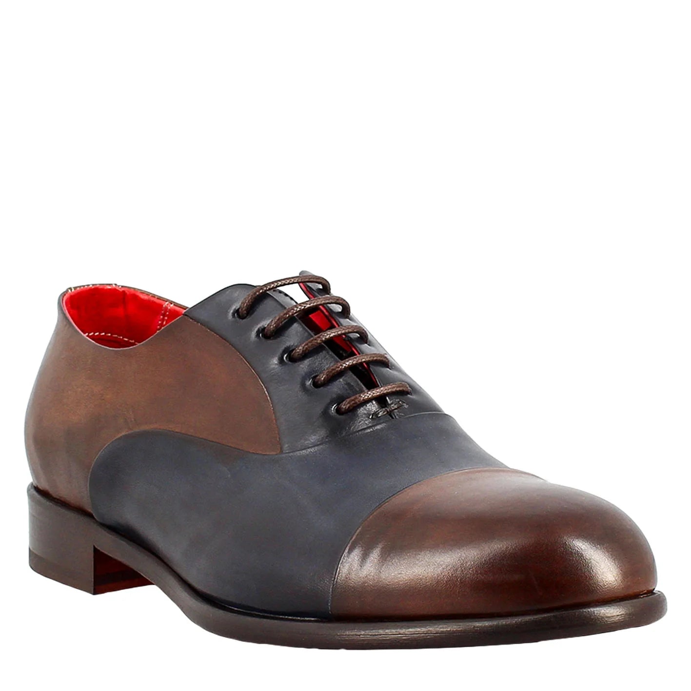 Men Solid Leather Oxford Shoes