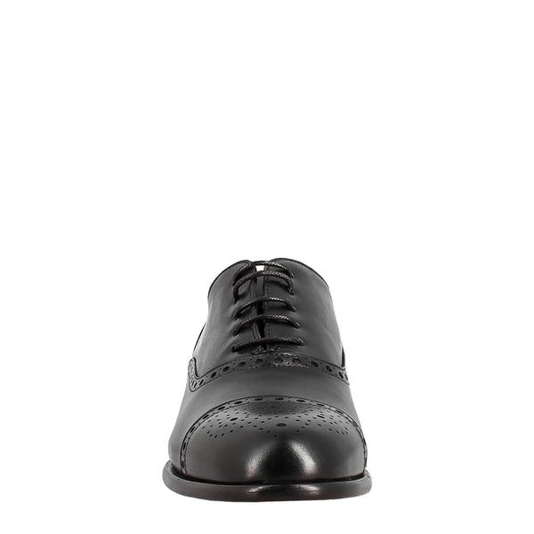 Semi Brogue Elegant Leather Oxford Shoe
