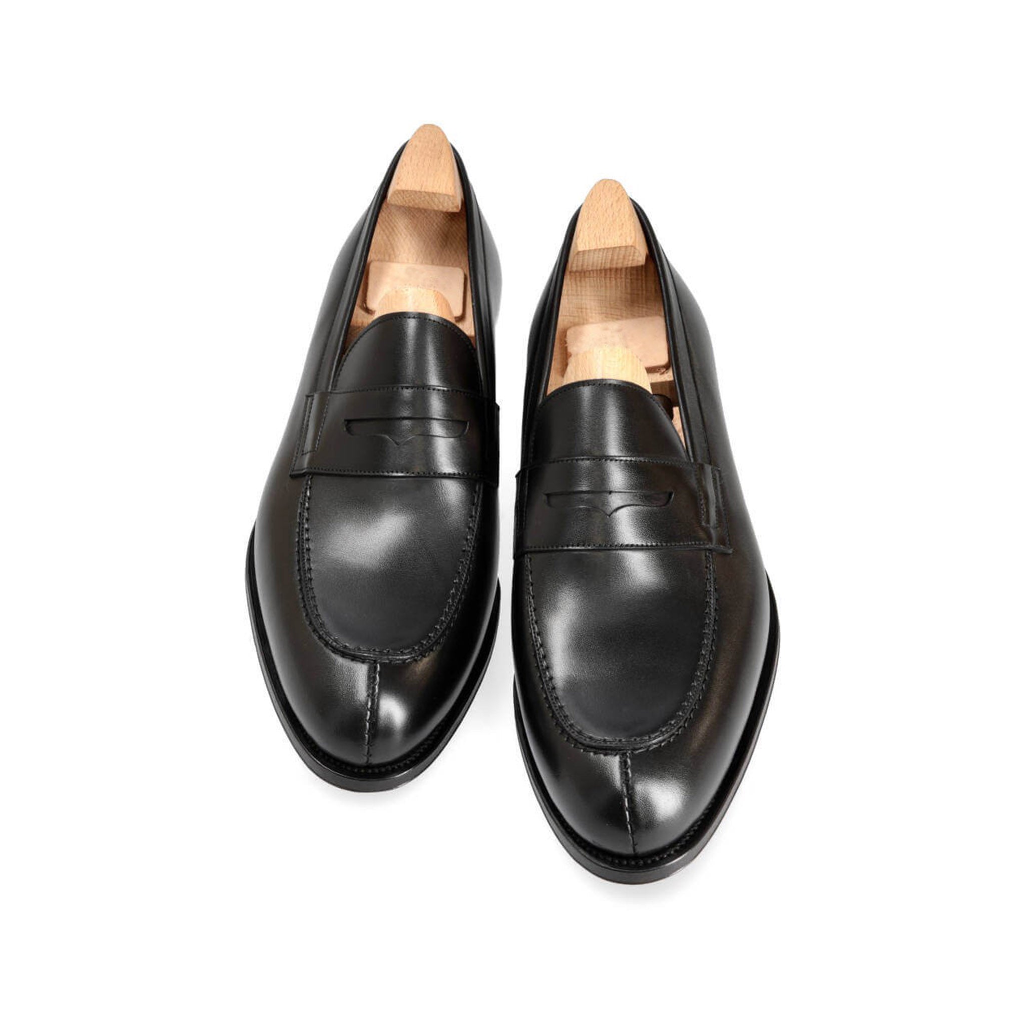 Coal Boxcalf Penny Loafers
