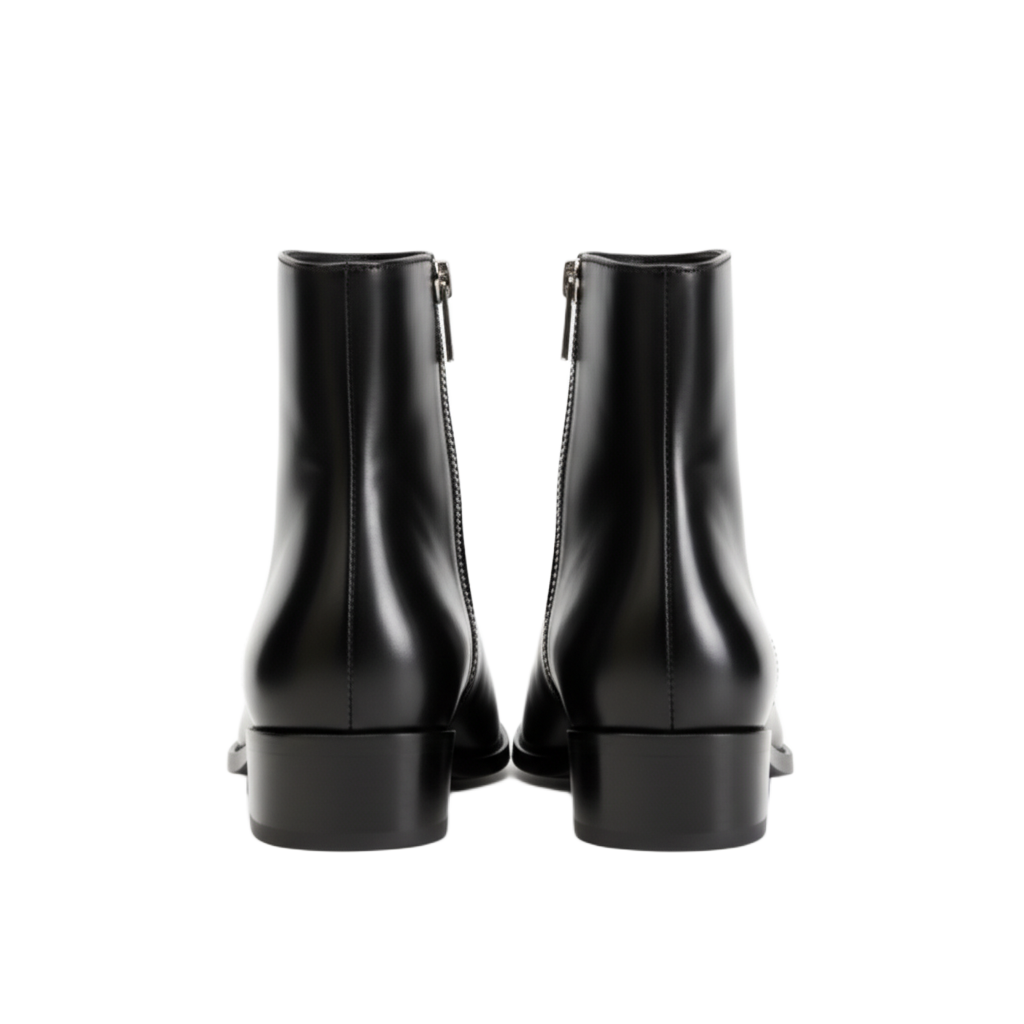 Rexoluxe Sleek Leather Ankle Boots