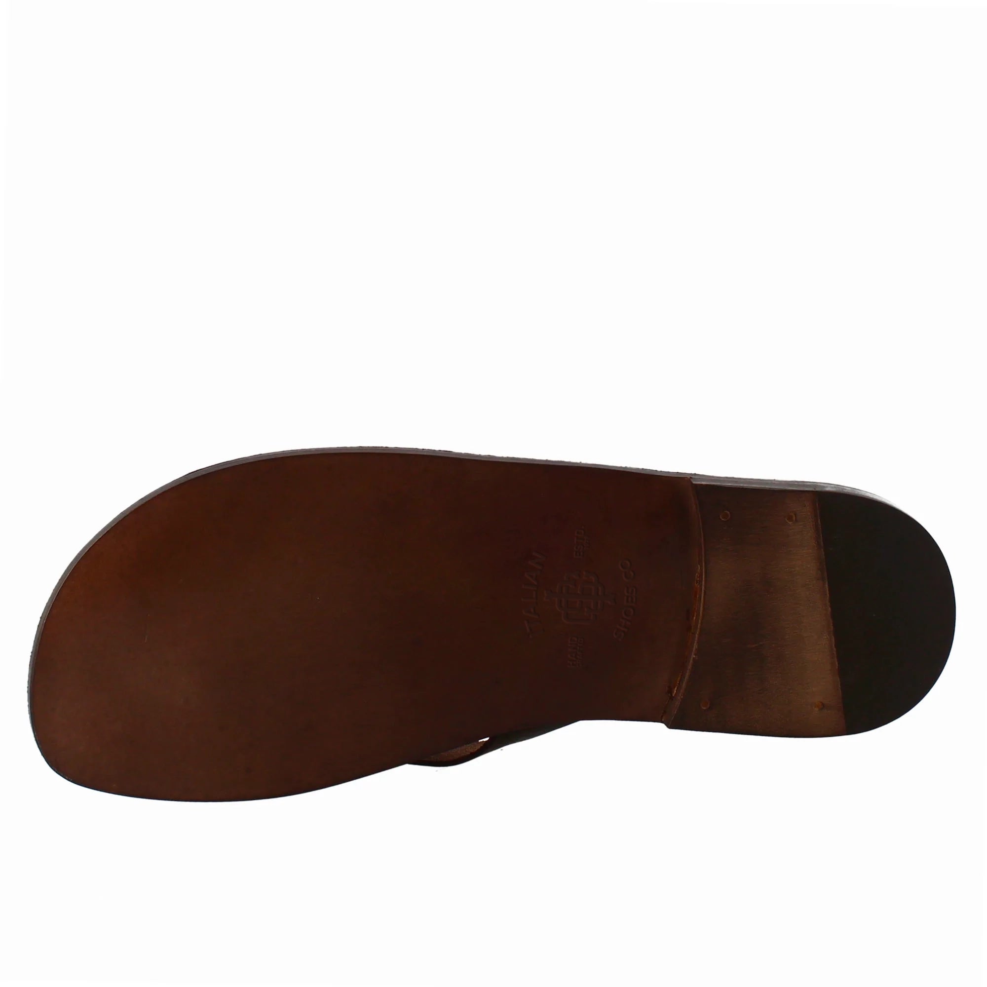 Brown Leather Gladiator Slipper for Men