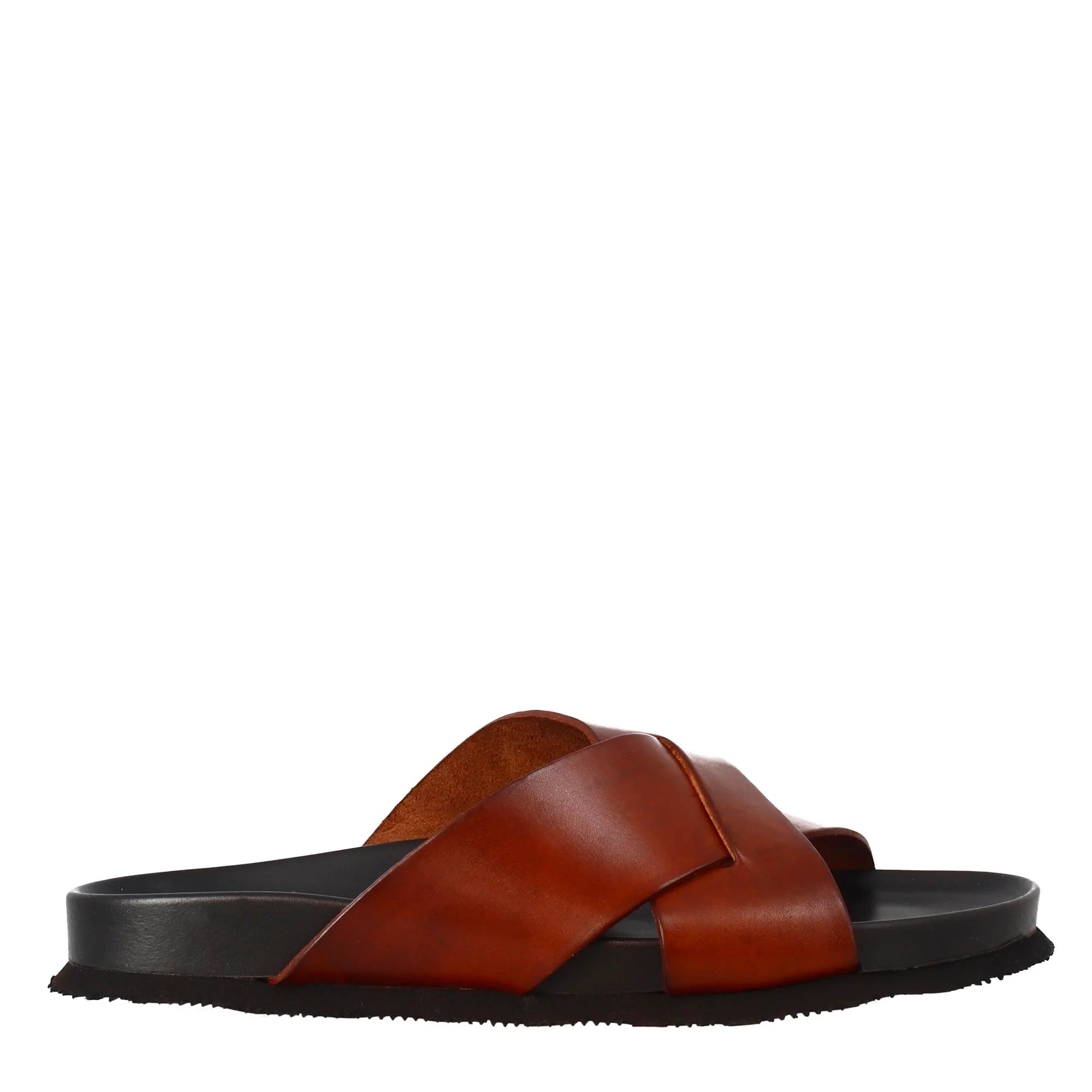 Brown Leather Slip on