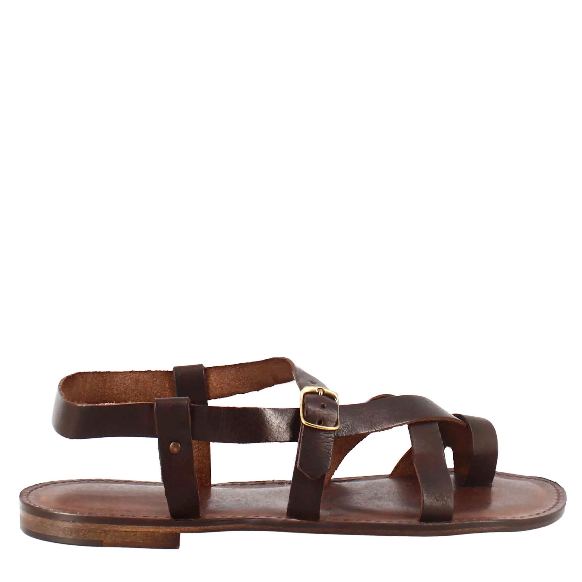 Brown Gladiator Rimini Sandals